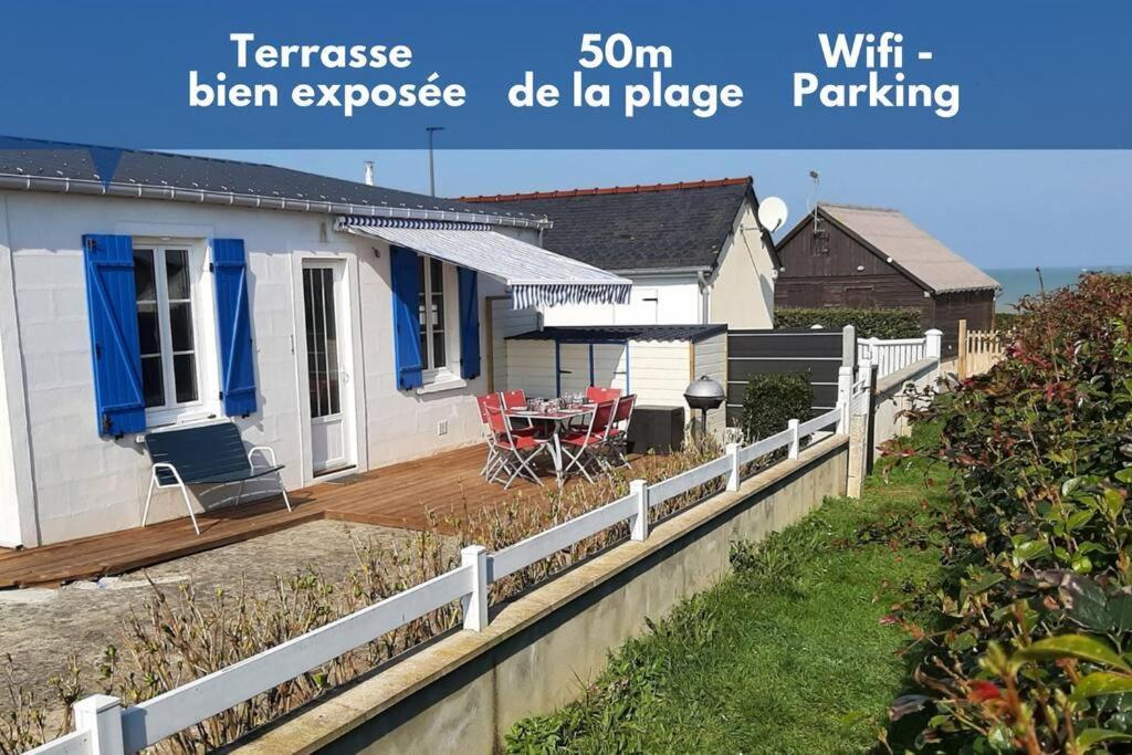Les Heures Tranquilles - Vue Mer - 50M De La Plage Saint-Côme-de-Fresné Bagian luar foto